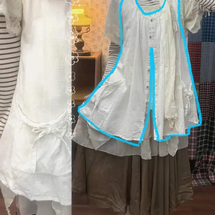 [BUNJANG] Koneko Vintage Sleeveless Dress / 코네코야빈티지 민소매 바선생 원피스
