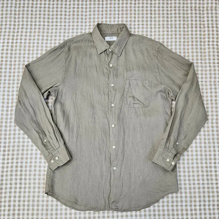 [BUNJANG] Uniqlo Linen Long Sleeve Shirt Men&