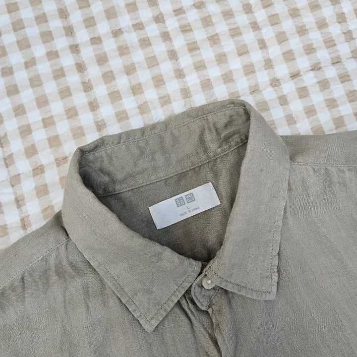 [BUNJANG] Uniqlo Linen Long Sleeve Shirt Men&