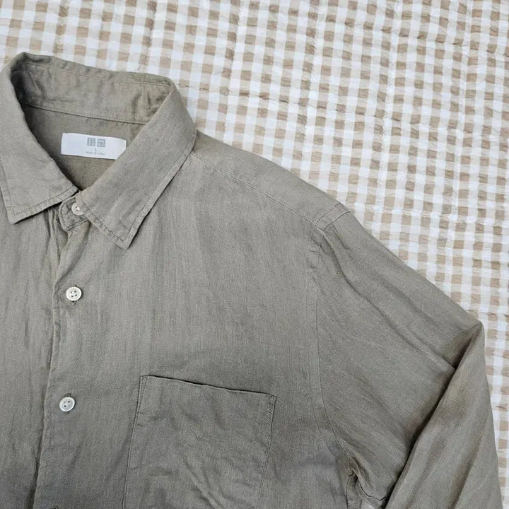 [BUNJANG] Uniqlo Linen Long Sleeve Shirt Men&