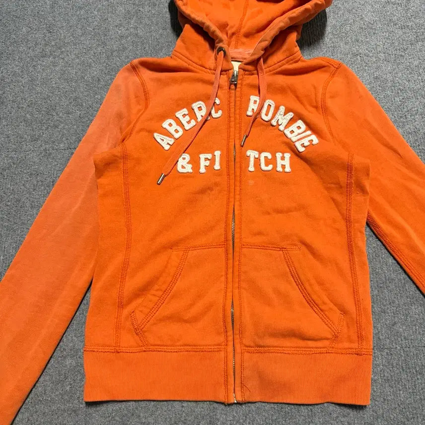 [BUNJANG] Abercrombie Orange Hoodie XS / 아베크롬비 오렌지 후드집업 xs
