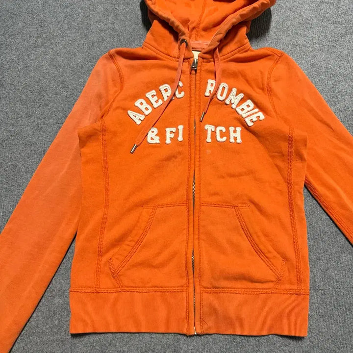 [BUNJANG] Abercrombie Orange Hoodie XS / 아베크롬비 오렌지 후드집업 xs