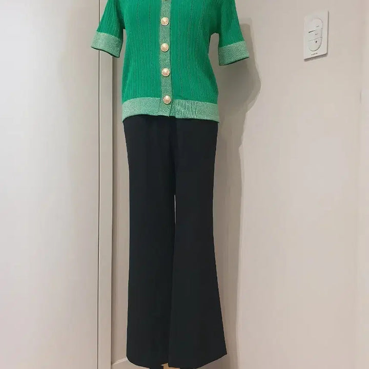 [BUNJANG] Valleygirl Green Knit Cardigan / Valleygirl 그린 니트 가디건
