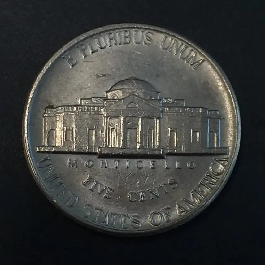 [BUNJANG] 1981 Jefferson Nickel Coin / 1981년 미국 제퍼슨 5센트 동전 w438