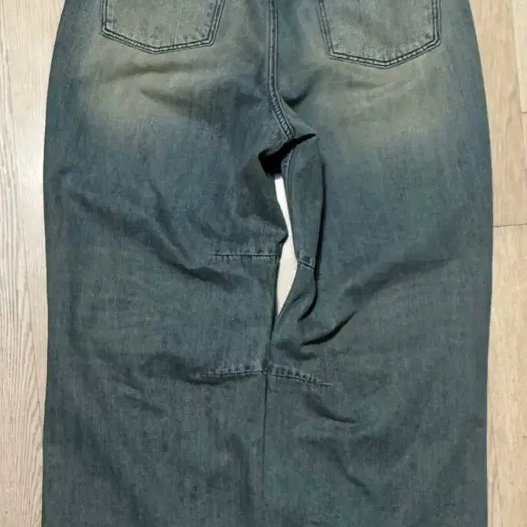 [BUNJANG] 999 Humanity AV Pleated Denim Pants (Navy Vintage Blue) / [M]999휴머니티 AV 플리츠 데님 팬츠 (넵 빈티지 블루)