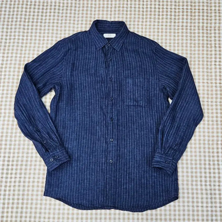 [BUNJANG] Uniqlo Linen Long Sleeve Shirt / 유니클로 마100 긴소매 셔츠 남자100