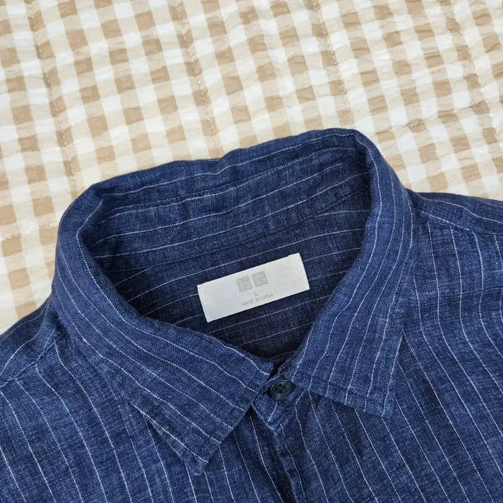 [BUNJANG] Uniqlo Linen Long Sleeve Shirt / 유니클로 마100 긴소매 셔츠 남자100