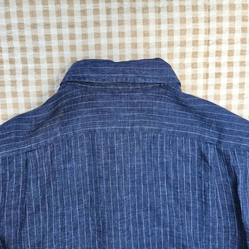 [BUNJANG] Uniqlo Linen Long Sleeve Shirt / 유니클로 마100 긴소매 셔츠 남자100
