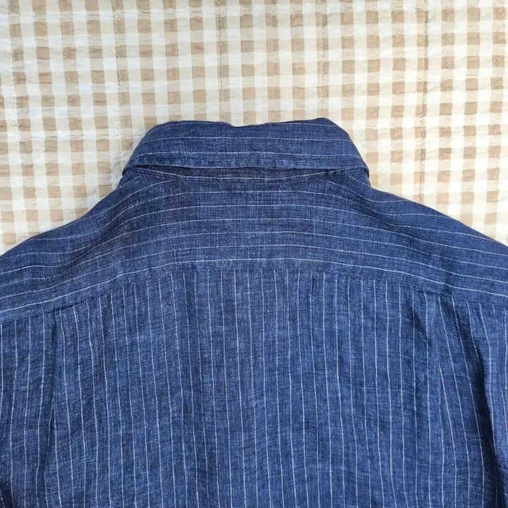 [BUNJANG] Uniqlo Linen Long Sleeve Shirt / 유니클로 마100 긴소매 셔츠 남자100