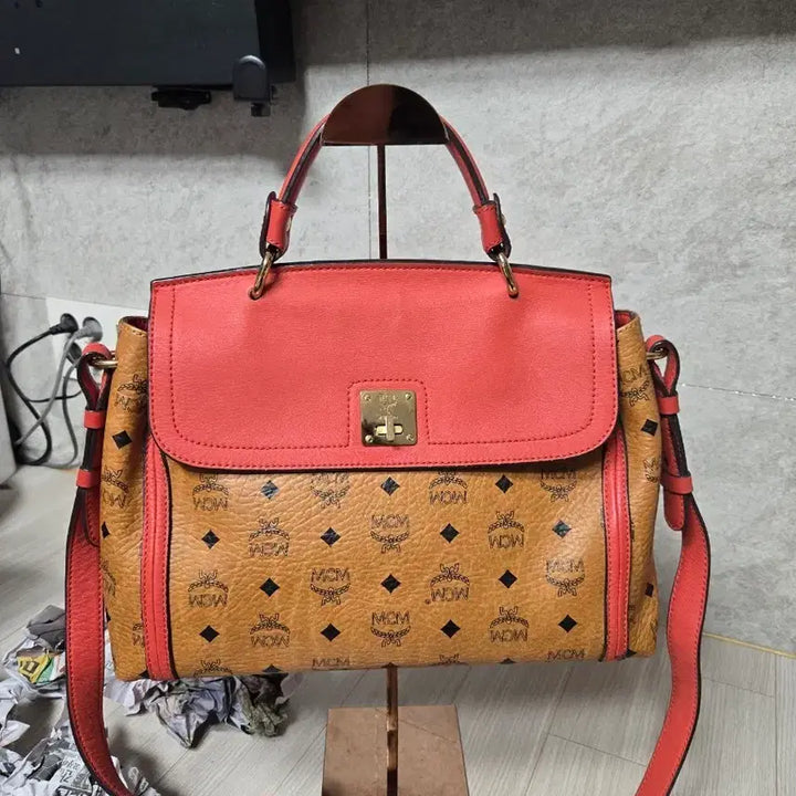 [SOLD OUT] MCM 가방 숄더백 토트백 오렌지