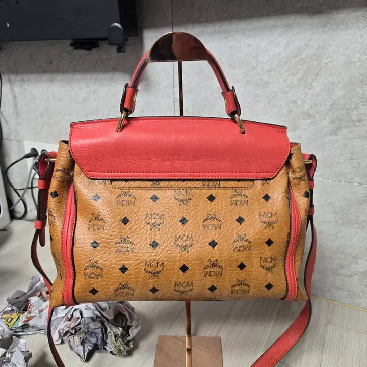 [SOLD OUT] MCM 가방 숄더백 토트백 오렌지