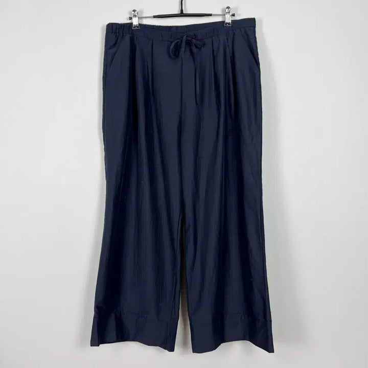 [BUNJANG] Ra-den Wide Leg Pants Navy L/XL / 봄 여름 와이드 바지 통 네이비 여L XL/라덴