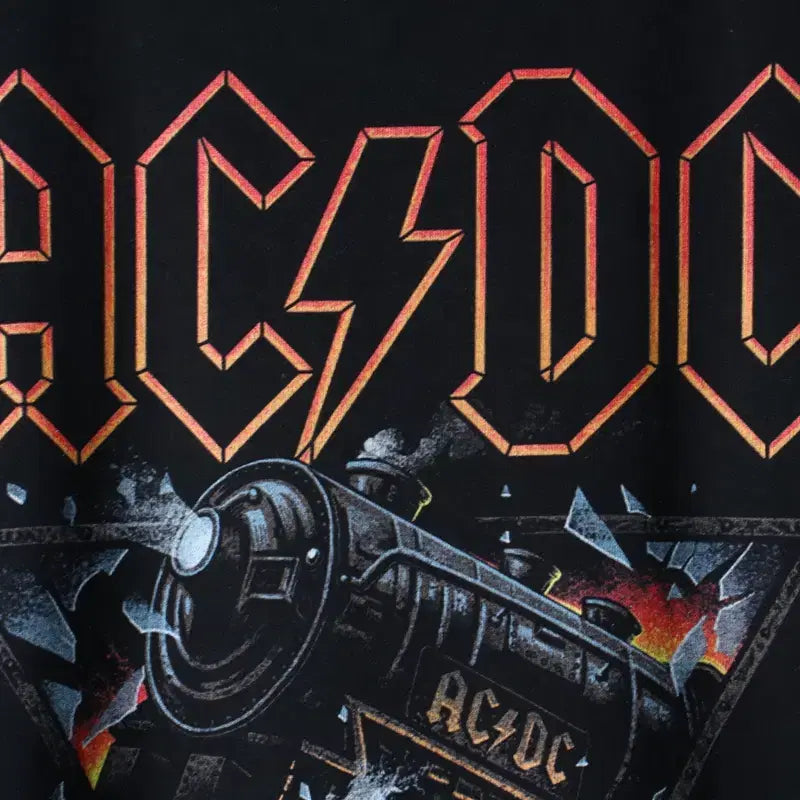 [BUNJANG] Brand Vintage ACDC Band T-shirt / (M-XL) 브랜드빈티지 반팔 티셔츠 ACDC 밴드 락티 블랙-182F2