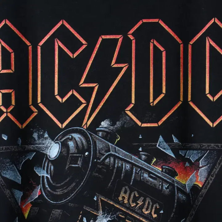 [BUNJANG] Brand Vintage ACDC Band T-shirt / (M-XL) 브랜드빈티지 반팔 티셔츠 ACDC 밴드 락티 블랙-182F2