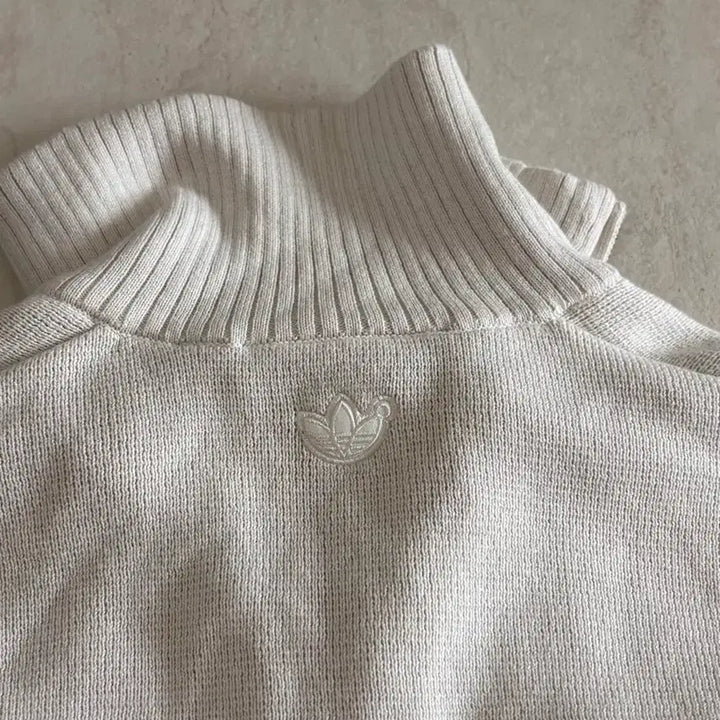 [BUNJANG] Adidas Half Zip Crop Knit Sweater / 클럽 아디다스 하프 집업 크롭 니트