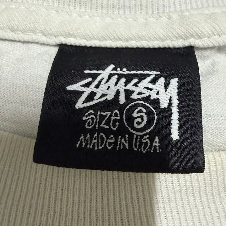 [SOLD OUT] 스투시 화이트 반팔 티셔츠 s