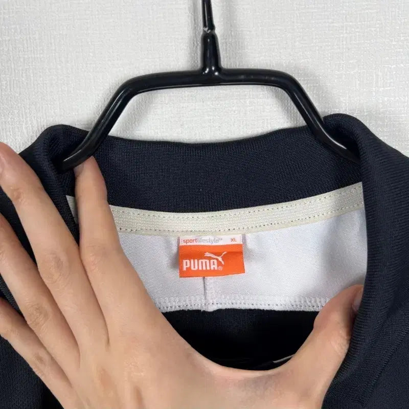 [SOLD OUT] 푸마/블랙 카라 긴팔 티 티셔츠 남L XL/라덴