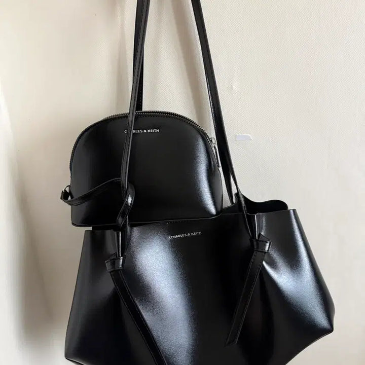 [SOLD OUT] 찰스앤키스 블랙 토트백파우치세트