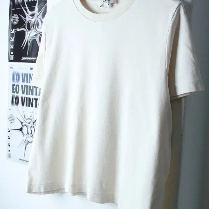[BUNJANG] Cos Basic Short-Sleeved T-shirt Beige / W(XL-2XL) 코스 반팔 티셔츠 빅사이즈 베이지 무지 크롭-182F7