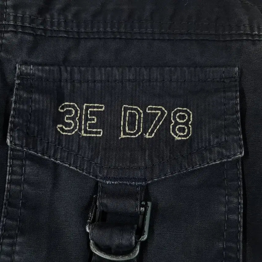 [SOLD OUT] DIESEL 디젤 블루 팬더스 흑청워싱 어깨견장 포포켓 밀리터리 펑크 사