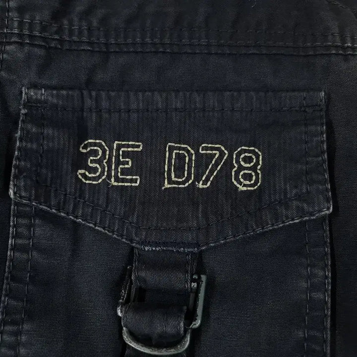 [SOLD OUT] DIESEL 디젤 블루 팬더스 흑청워싱 어깨견장 포포켓 밀리터리 펑크 사