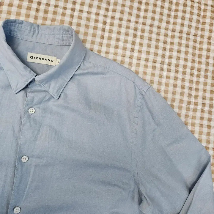 [BUNJANG] Giordano Linen Long Sleeve Shirt Men&