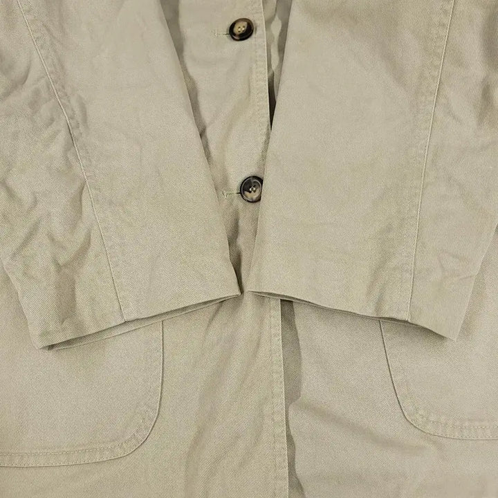 [SOLD OUT] LAURA ASHLEY 로라애슐리 JP 베이지 카라넥 캔버스 코튼 워크자