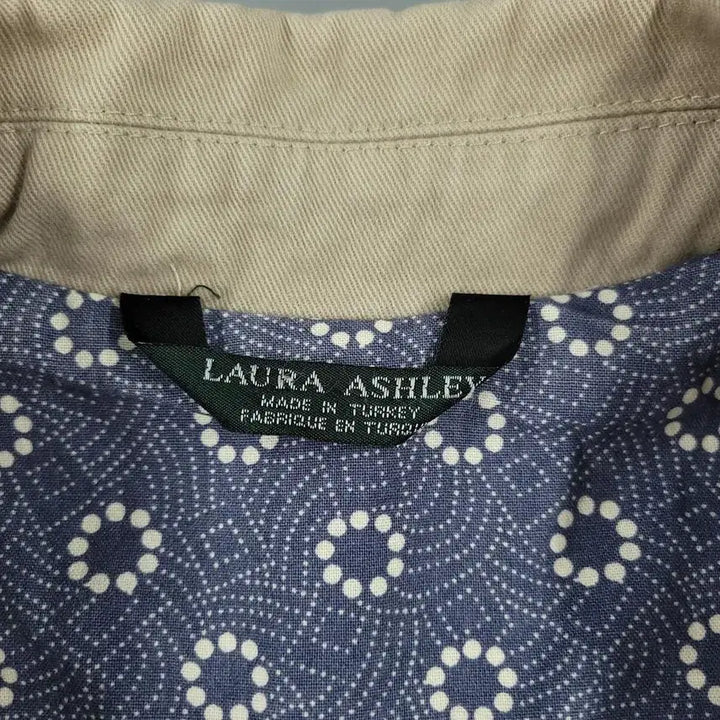 [SOLD OUT] LAURA ASHLEY 로라애슐리 JP 베이지 카라넥 캔버스 코튼 워크자