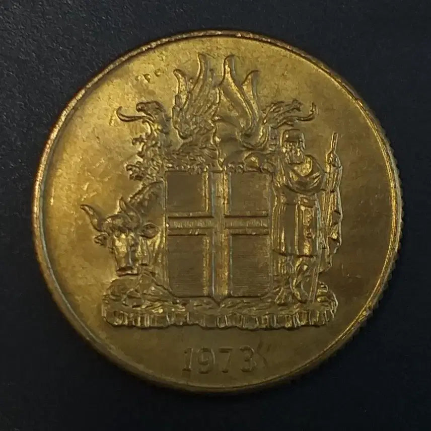 [BUNJANG] Iceland 1973 1 Króna Coin / 1973년 아이슬란드 1크로나 동전 w446