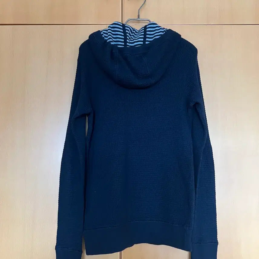 [BUNJANG] Vince Navy Hooded Knit Zip-up / 정품 Vince 빈스 네이비 후드 니트 집업