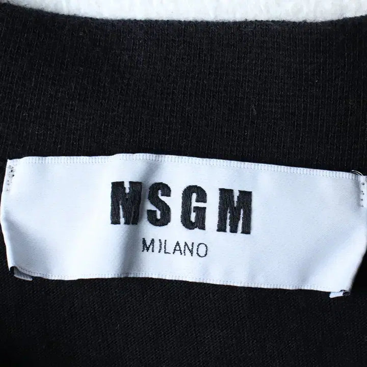 [BUNJANG] MSGM Black T-Shirt / (M) 엠에스지엠 반팔 티셔츠 블랙 이태리-182FA
