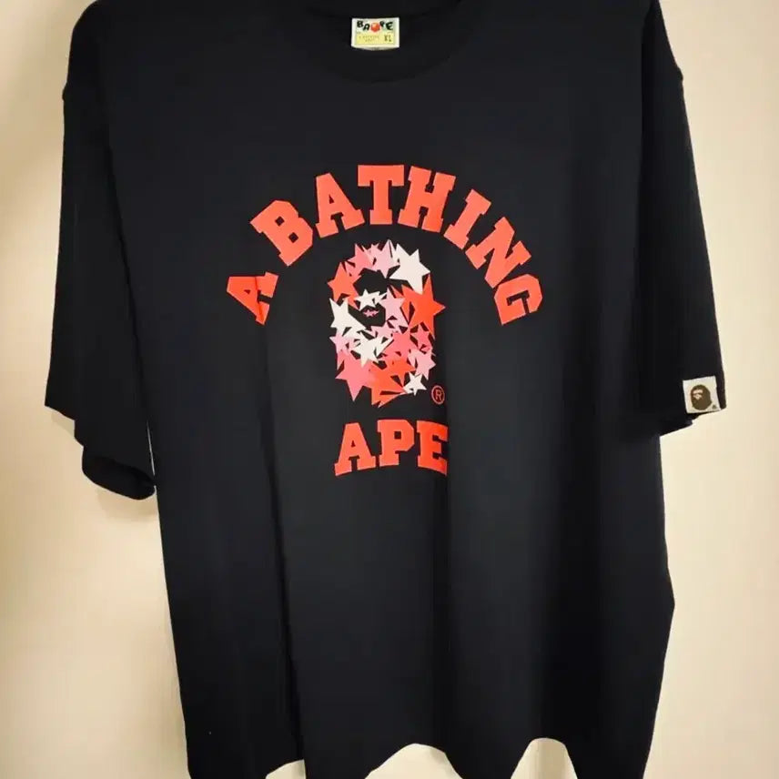 [BUNJANG] BAPE STAR College Relaxed Fit T-shirt / 베이프 스타 콜리지 릴렉스드 핏 반팔