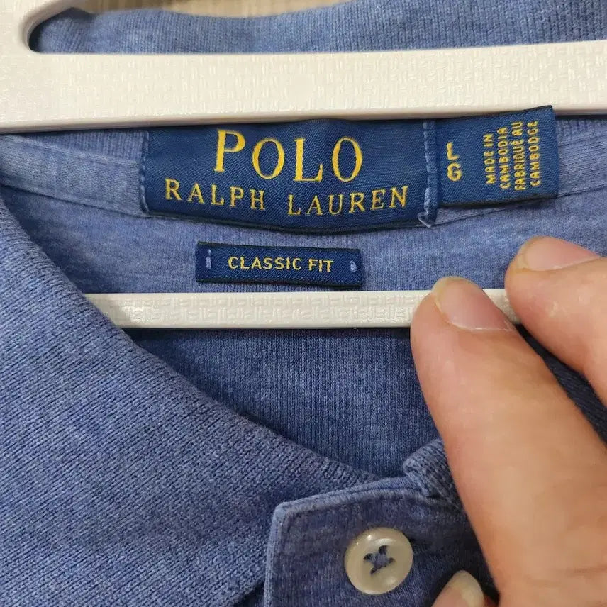 [BUNJANG] Polo Ralph Lauren Blue Short Sleeve Polo Shirt / 폴로 랄프로렌 블루 반팔 카라티