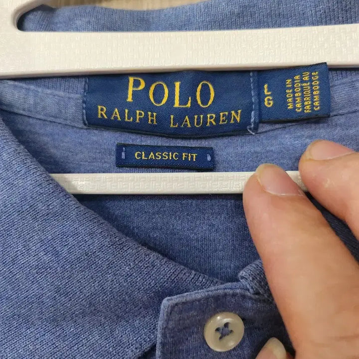 [BUNJANG] Polo Ralph Lauren Blue Short Sleeve Polo Shirt / 폴로 랄프로렌 블루 반팔 카라티