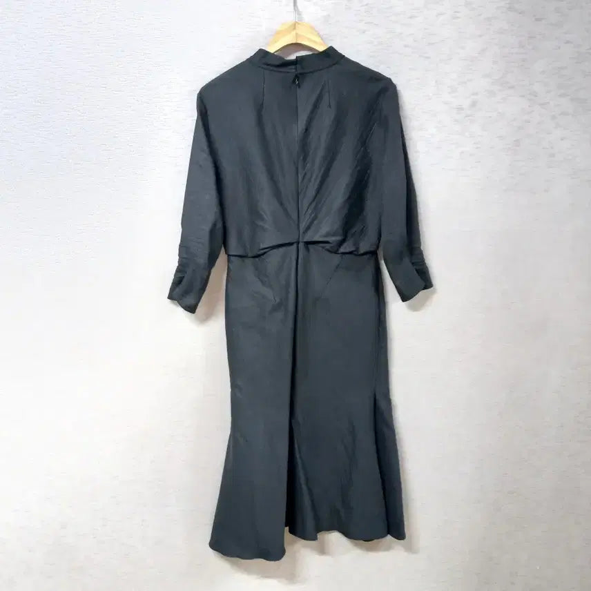 [SOLD OUT] B4-16/마인 블랙 마혼방 롱원피스 여성