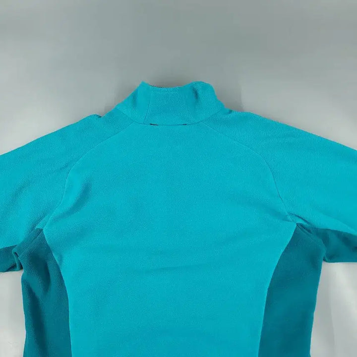 [BUNJANG] Adidas Fleece Jacket / 아디다스 라이트블루 청록 옐로우 배색 로고 레글런 기모 플리스 후리스 자