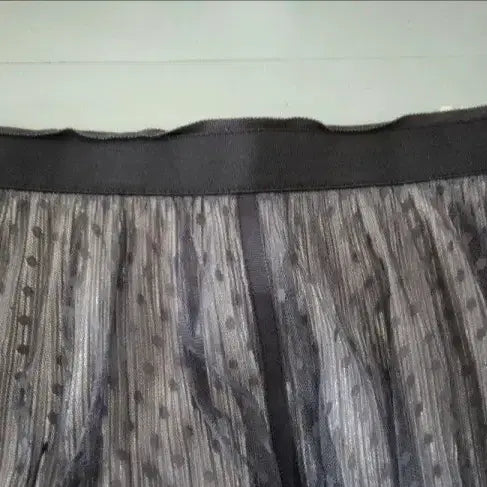 [BUNJANG] SJSJ Dot Pleated Long Skirt / 한섬 SJSJ 도트  롱 스커트 샤롱스커트