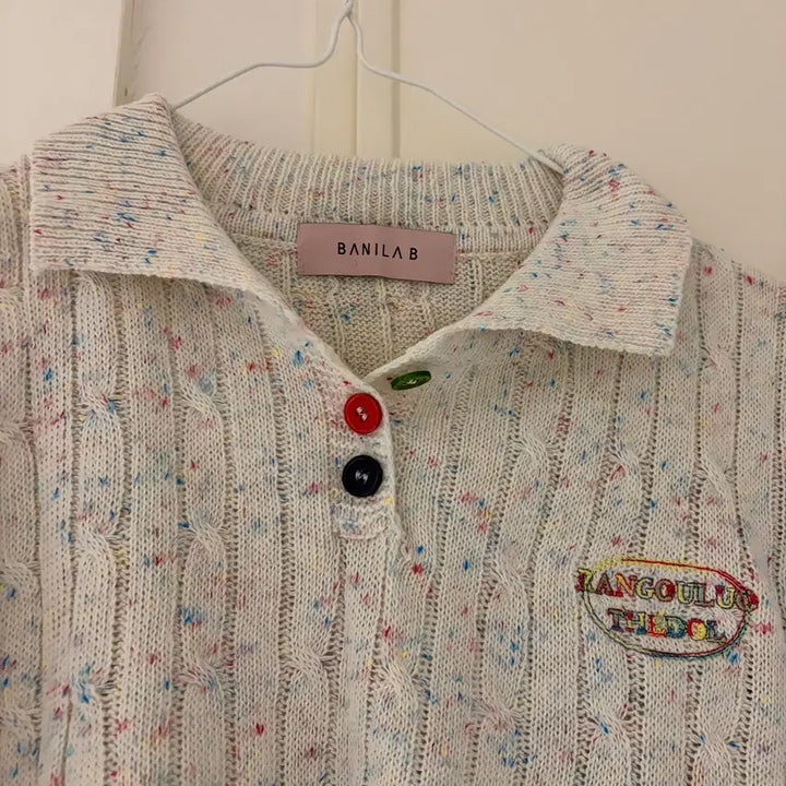 [BUNJANG] Vanilla.B Knitted Short Sleeve Polo Shirt / 바닐라비 니트 반팔 카라티
