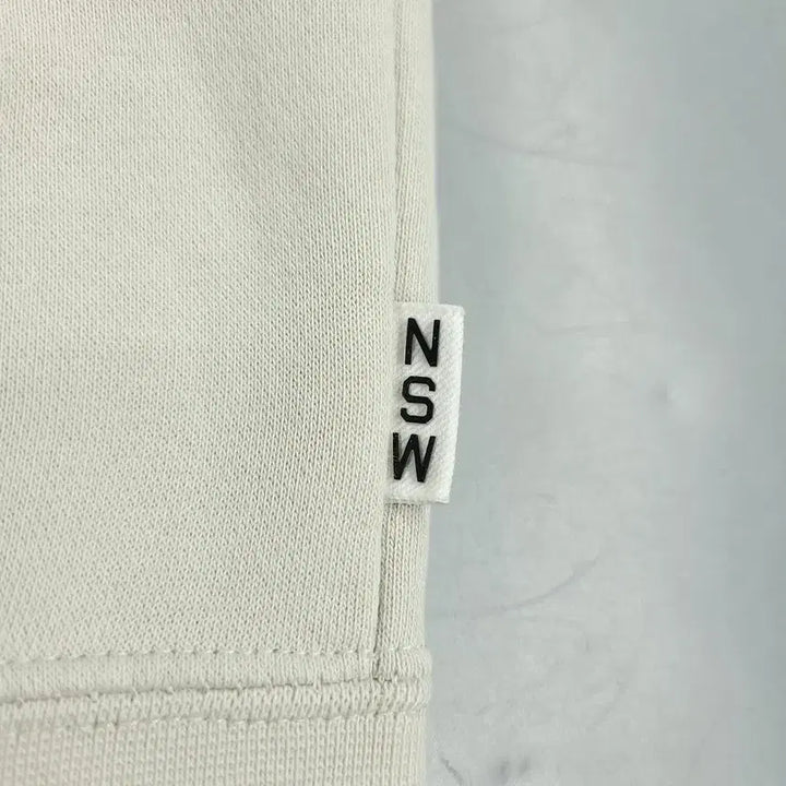 [BUNJANG] Nike Ivory Multi-color NSW Spellout Big Boucle Logo Sweatshirt / 나이키 아이보리톤 멀티컬러 NSW 스펠아웃 빅 부클로고 기모 코튼블렌드