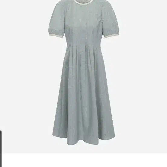 [SOLD OUT] 써스데이아일랜드 라운드넥배색턱원피스