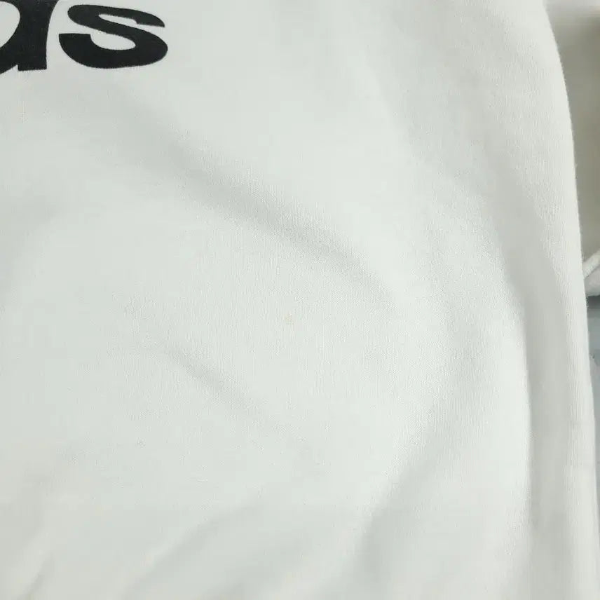 [BUNJANG] Adidas Big Trefoil Logo Raglan Sweatshirt / 아디다스 화이트 블랙 빅트레포일 로고 레글런 코튼블렌드 맨투맨 티셔츠 M