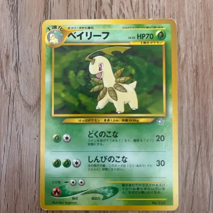 [BUNJANG] Vintage Pokemon Bayleef First Edition Japanese Card / 초판 일판포켓몬카드 베이리프 빈티지