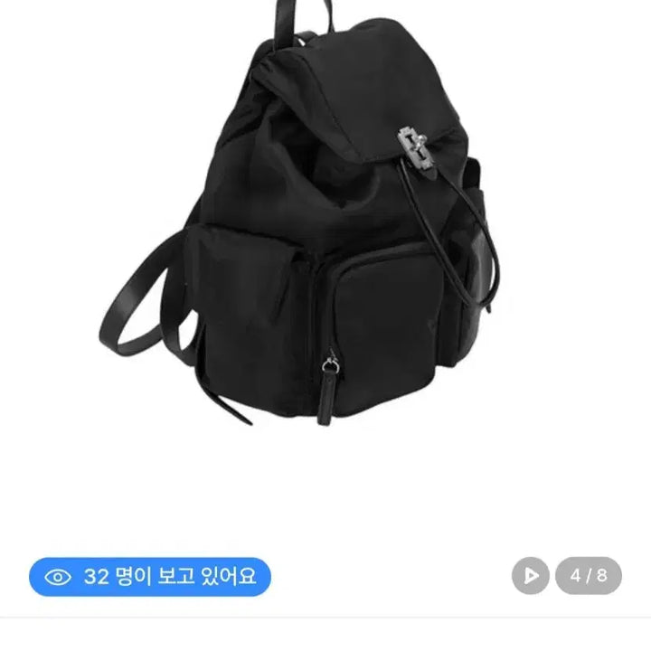 [SOLD OUT] 분크 백팩 헤이 더블 포켓 m 블랙