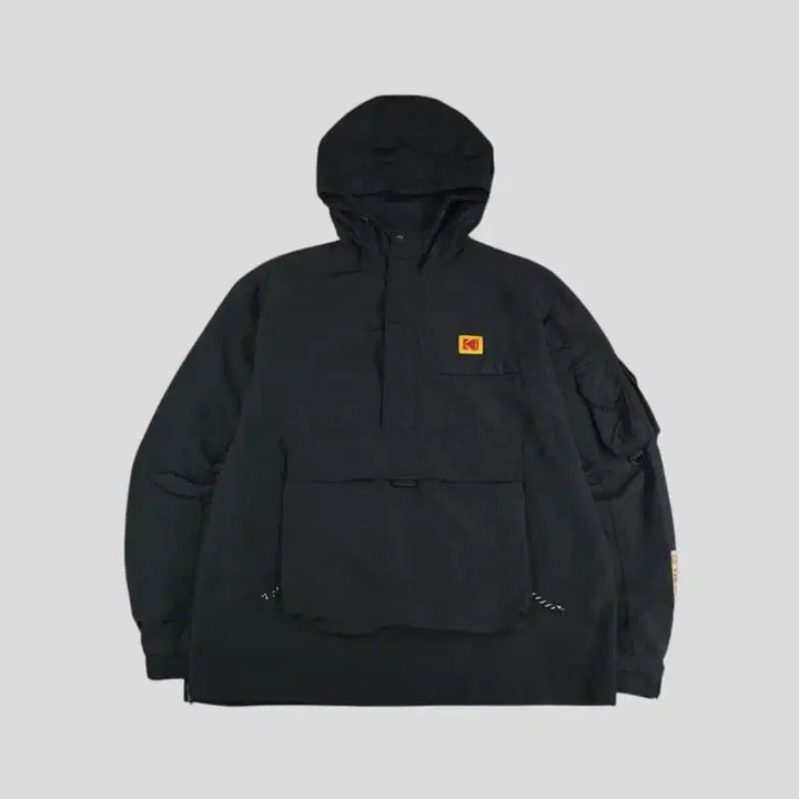 [SOLD OUT] 코닥 블랙 체스트로고 체스트포켓 캥거루포켓 암포켓 반집업 하프집업 히든지