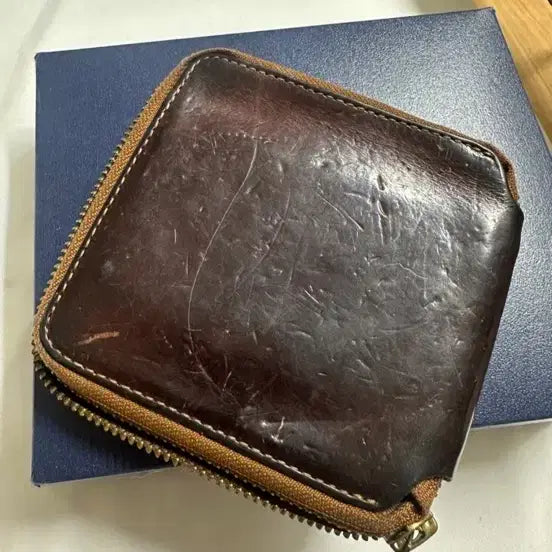 [BUNJANG] RRL Leather Zipper Wallet / RRL 가죽지퍼지갑