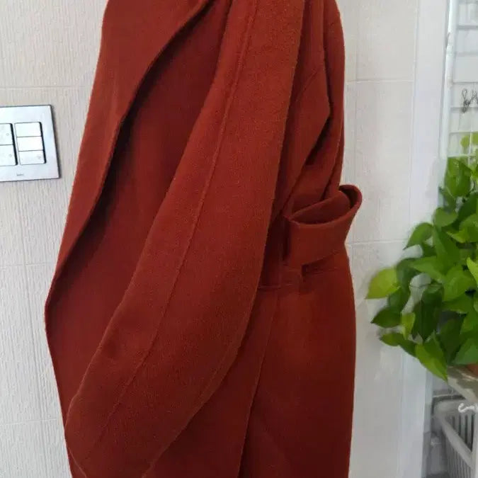 [BUNJANG] TIME Cashmere Coat Wine Brown (55-66) / TIME 타임 캐시미어 코트 와인 브라운 55-66
