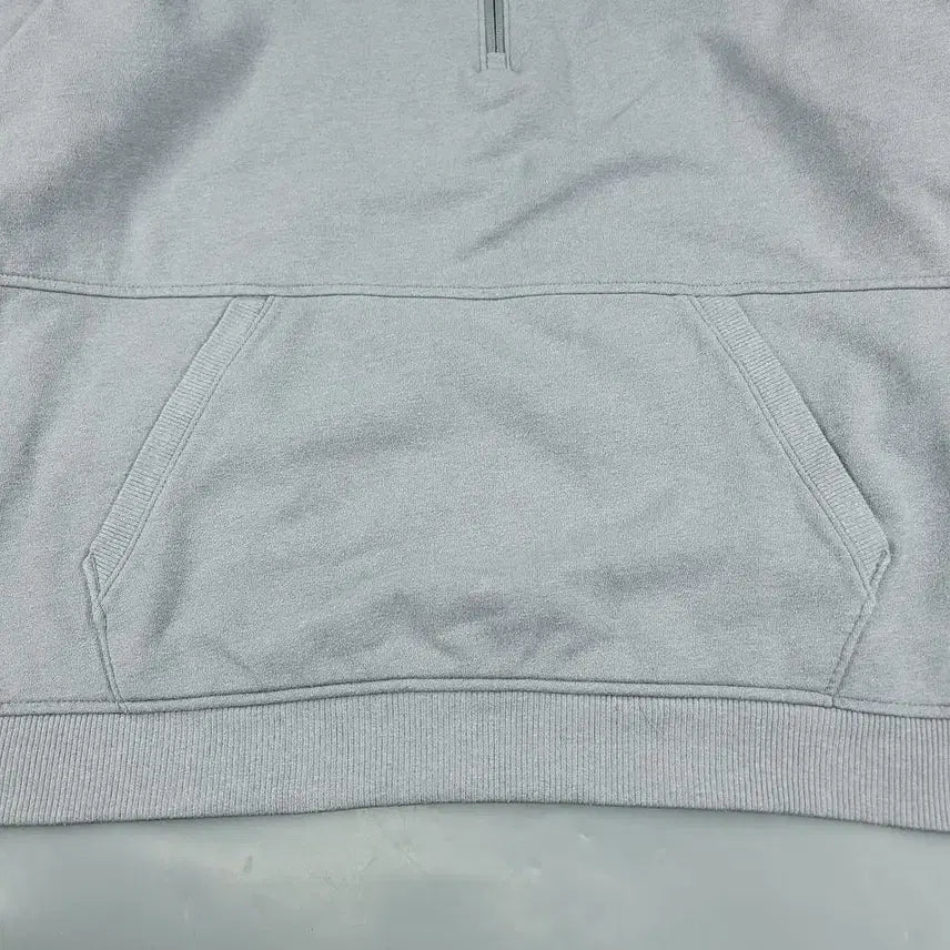 [BUNJANG] Under Armour Half-Zip Pullover Hoodie / 언더아머 그레이 블랙 배색 로고 하프집업 반집업 기모 코튼블렌드 후드 티
