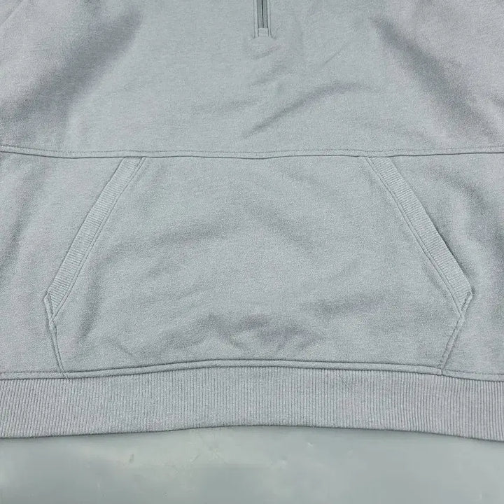 [BUNJANG] Under Armour Half-Zip Pullover Hoodie / 언더아머 그레이 블랙 배색 로고 하프집업 반집업 기모 코튼블렌드 후드 티