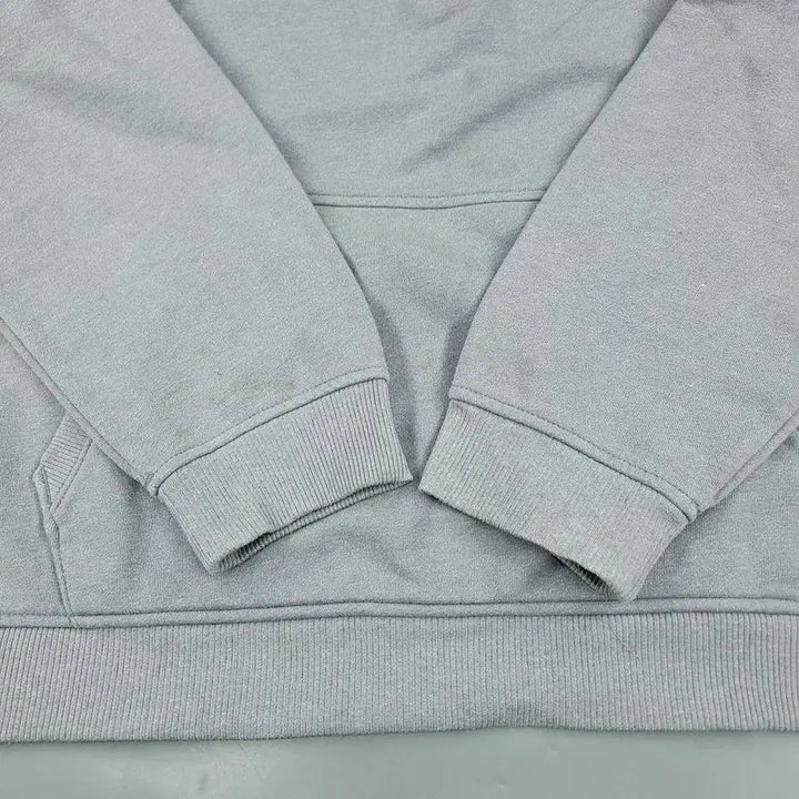 [BUNJANG] Under Armour Half-Zip Pullover Hoodie / 언더아머 그레이 블랙 배색 로고 하프집업 반집업 기모 코튼블렌드 후드 티