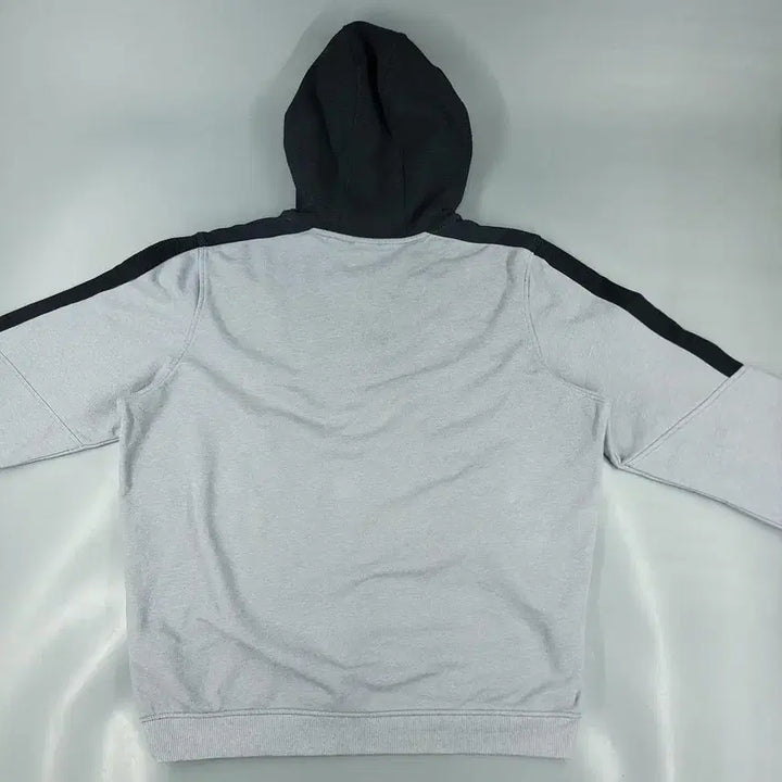[BUNJANG] Under Armour Half-Zip Pullover Hoodie / 언더아머 그레이 블랙 배색 로고 하프집업 반집업 기모 코튼블렌드 후드 티